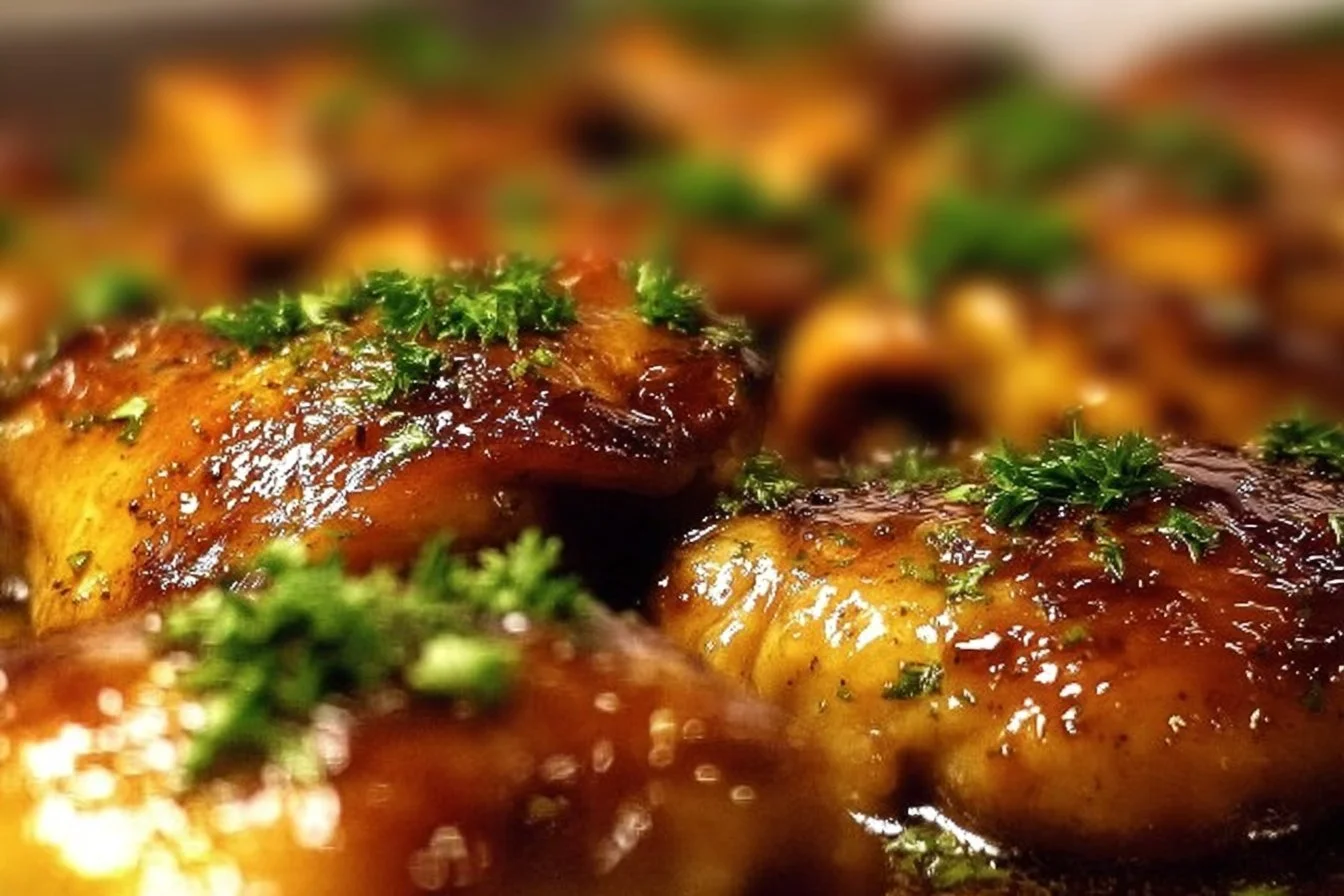 Maple Glazed Chicken Thighs