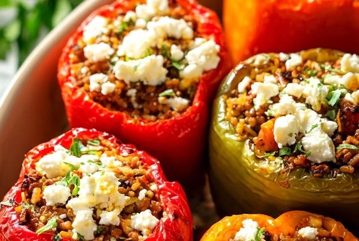 Mouthwatering Greek Stuffed Bell Peppers