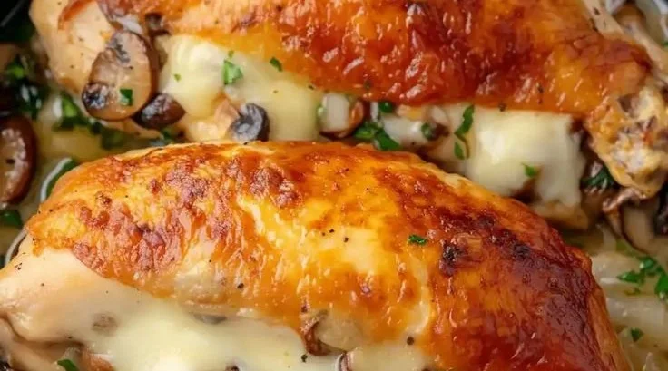 Mushroom Stuffed Chicken Breast 8 Mushroom Stuffed Chicken Breast