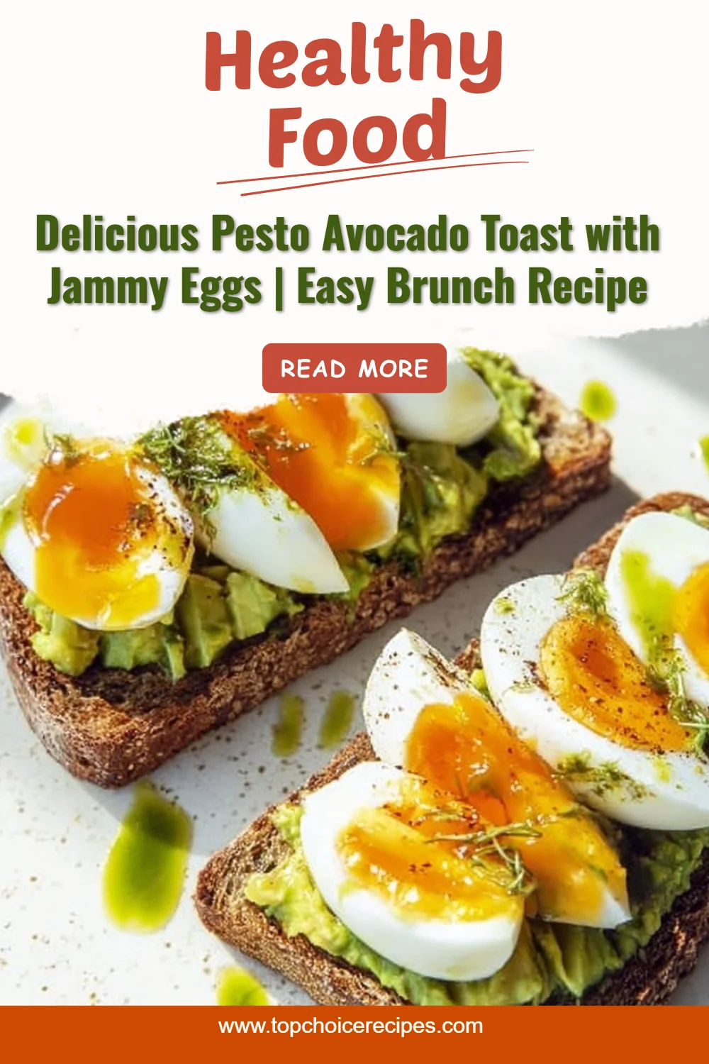 Pesto Avocado Toast with Eggs