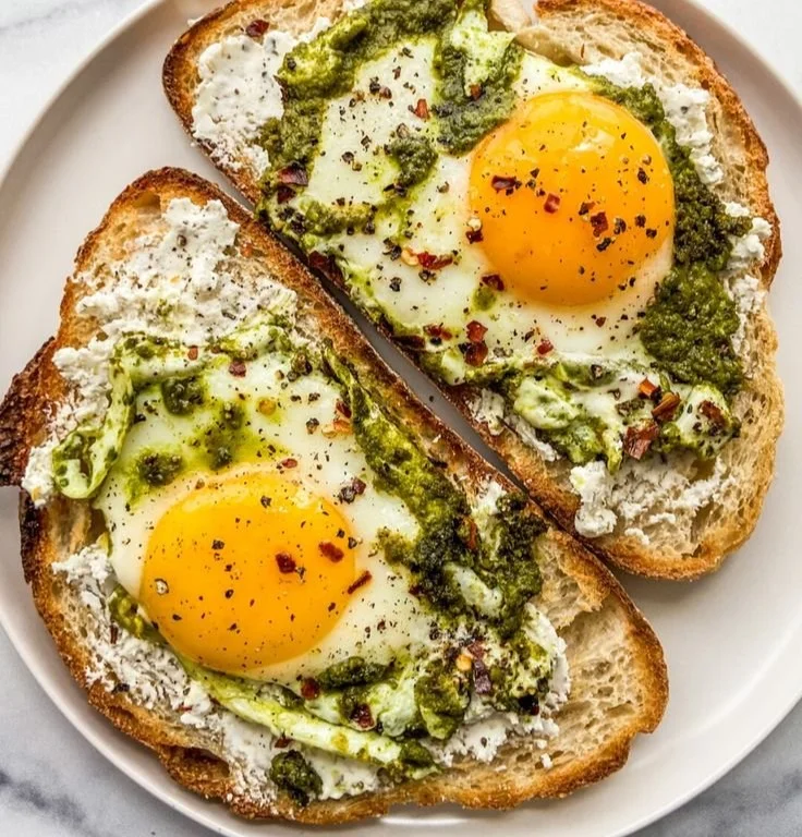 Pesto Eggs 8 Pesto Eggs