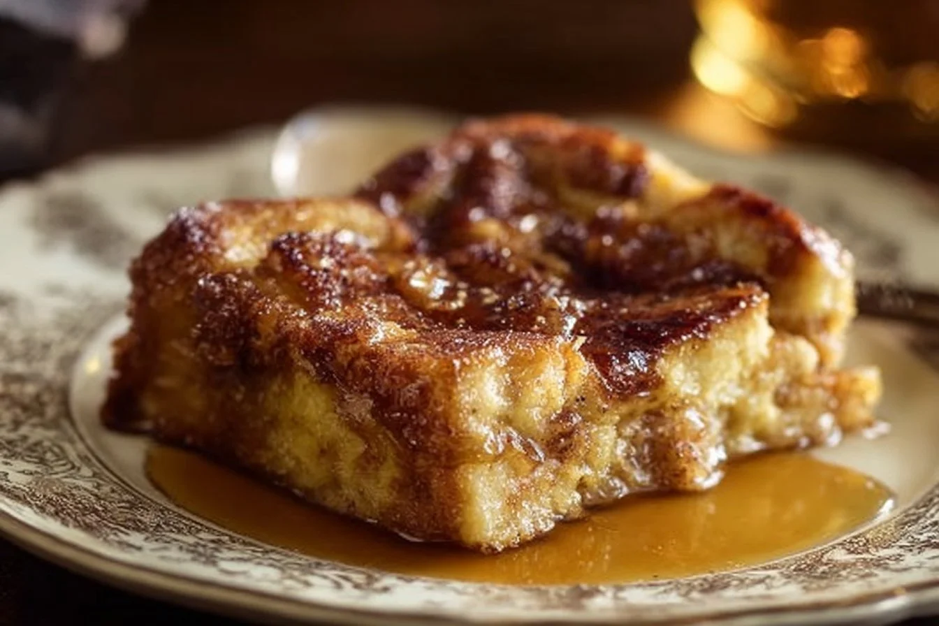 Pioneer Woman's French Toast Casserole 5 Pioneer Woman's French toast casserole baked and ready to serve
