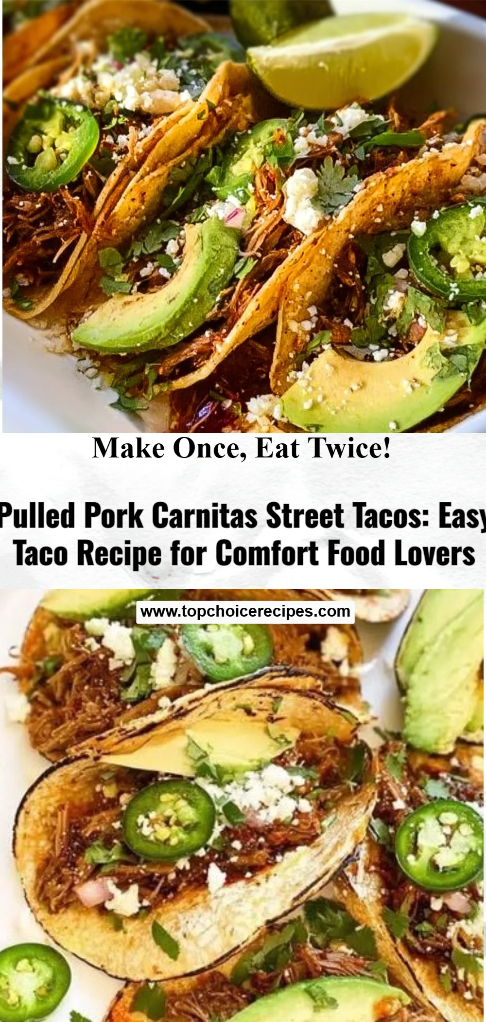Pulled Pork Carnitas Street Tacos 5 Pulled Pork Carnitas Street Tacos
