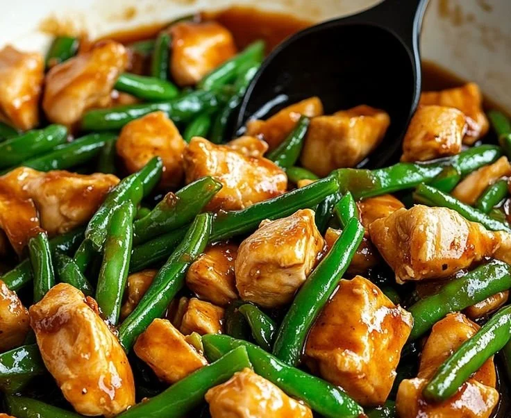 Quick Chicken Breast and Green Beans