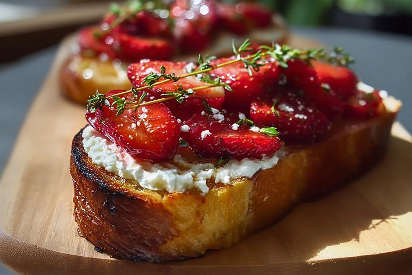 Roasted Strawberry Whipped Ricotta Toast 6 Roasted Strawberry Whipped Ricotta Toast