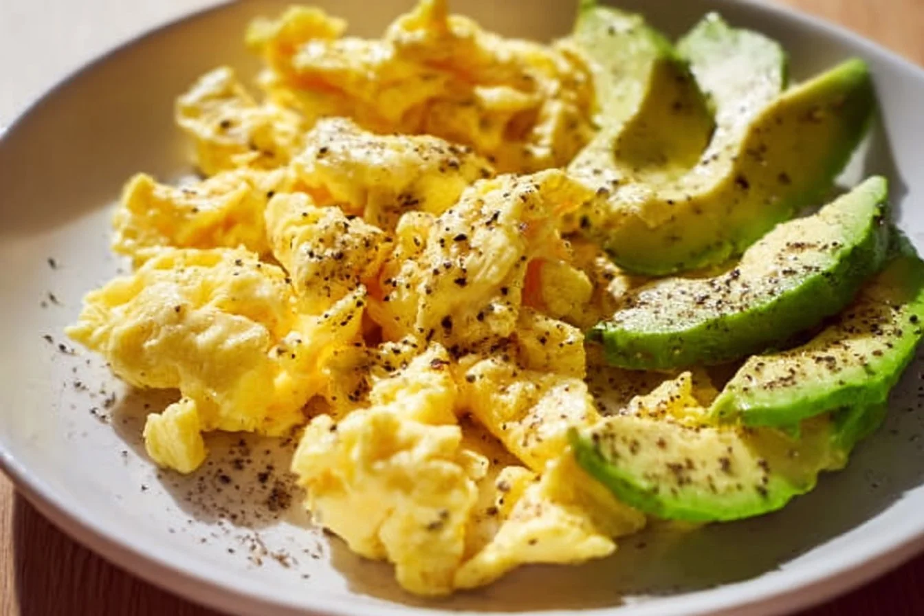Scrambled Eggs with Avocado