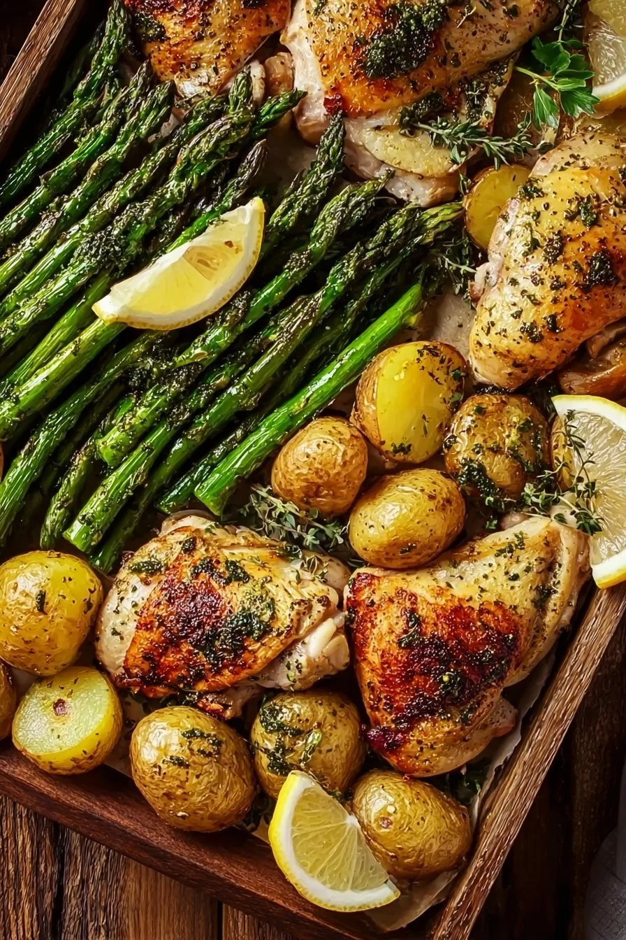 Sheet Pan Garlic Butter Chicken and Veggies 6 Sheet Pan Garlic Butter Chicken and Veggies