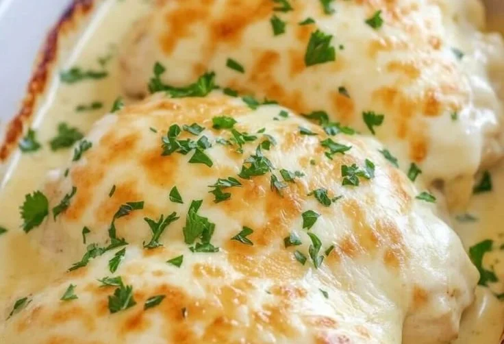 Smothered Cheesy Sour Cream Chicken