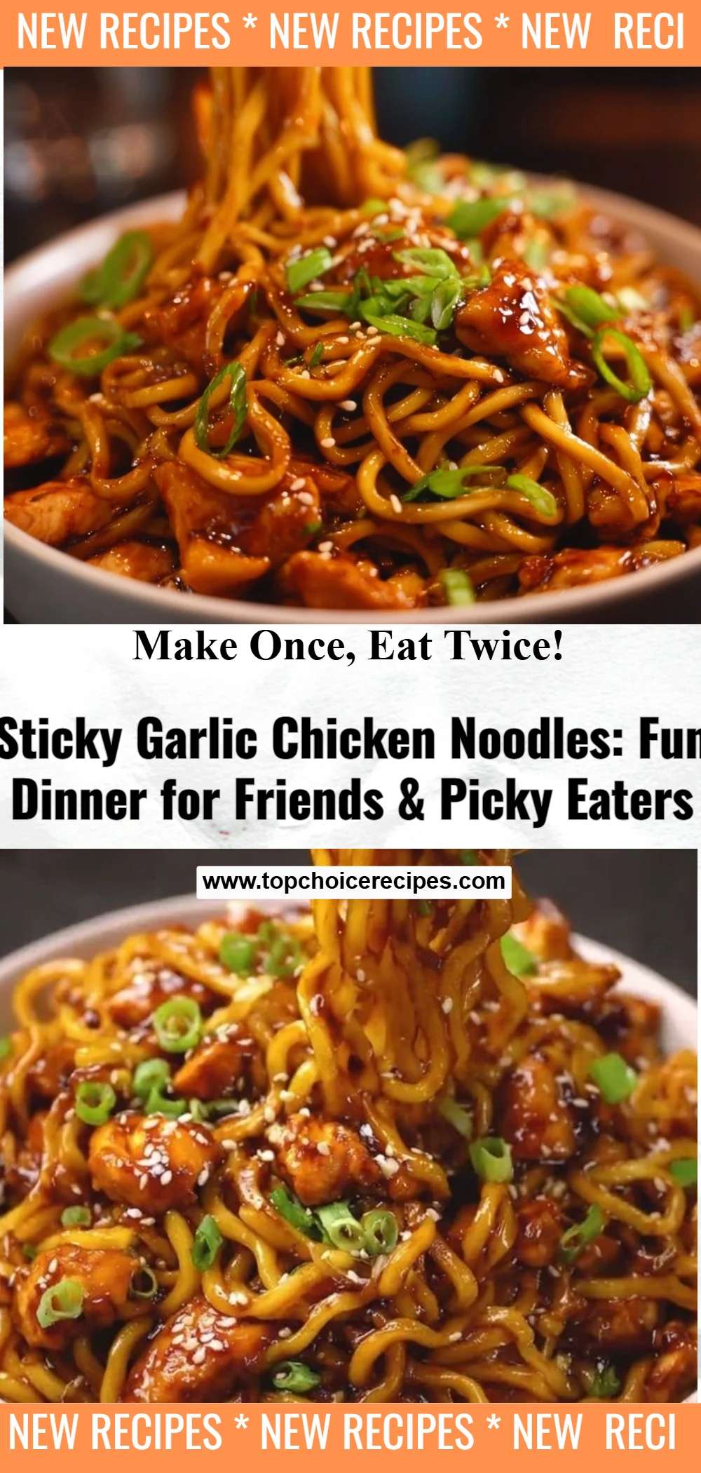 Sticky Garlic Chicken Noodles 7 Sticky Garlic Chicken Noodles