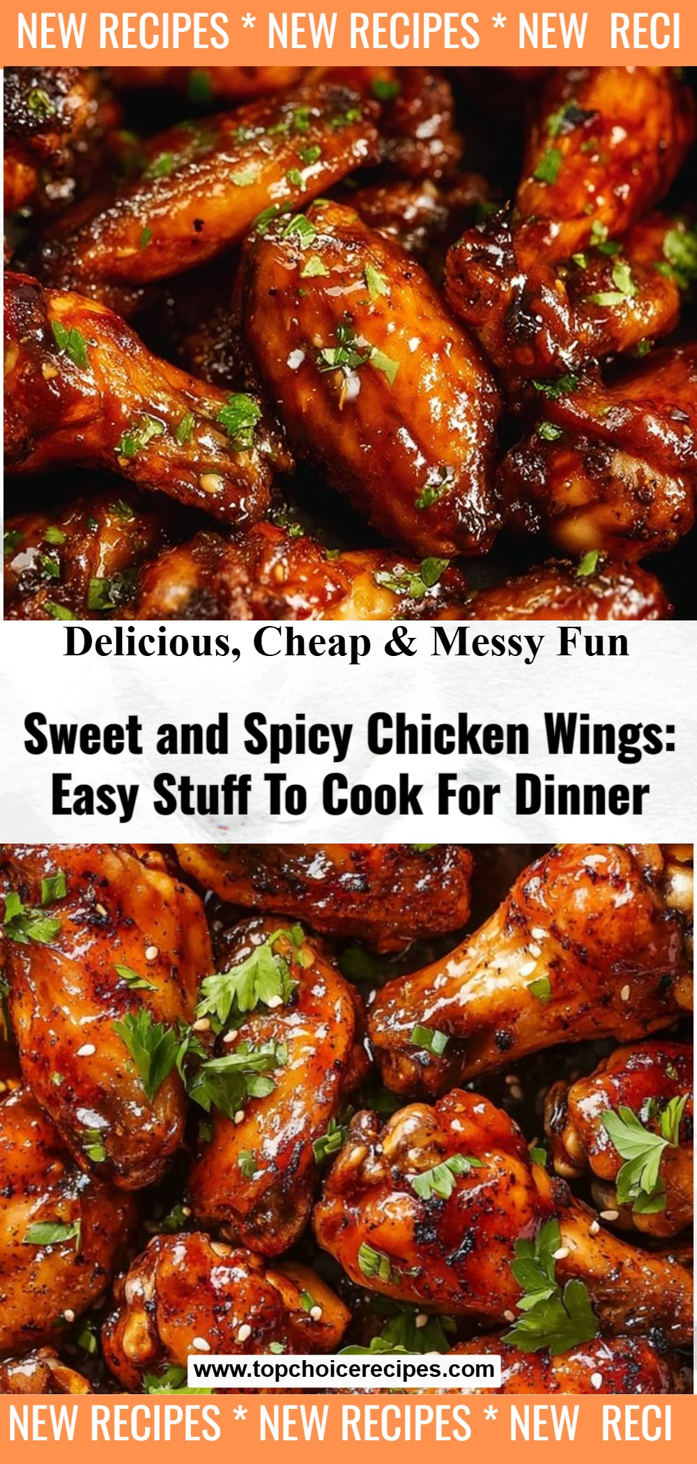 Sweet and Spicy Chicken Wings