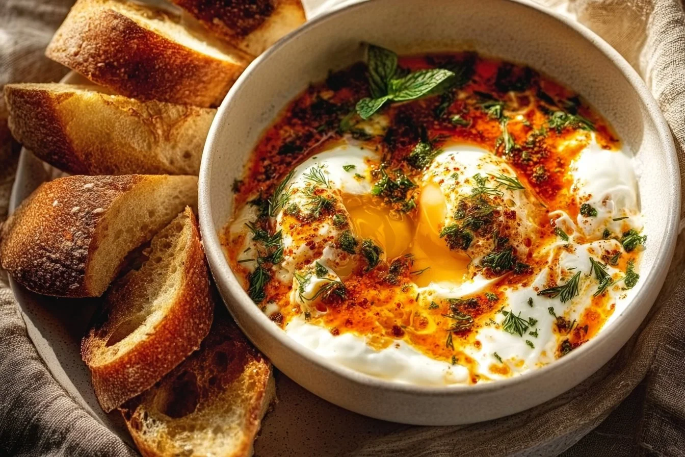Turkish Eggs with Herbed Yogurt