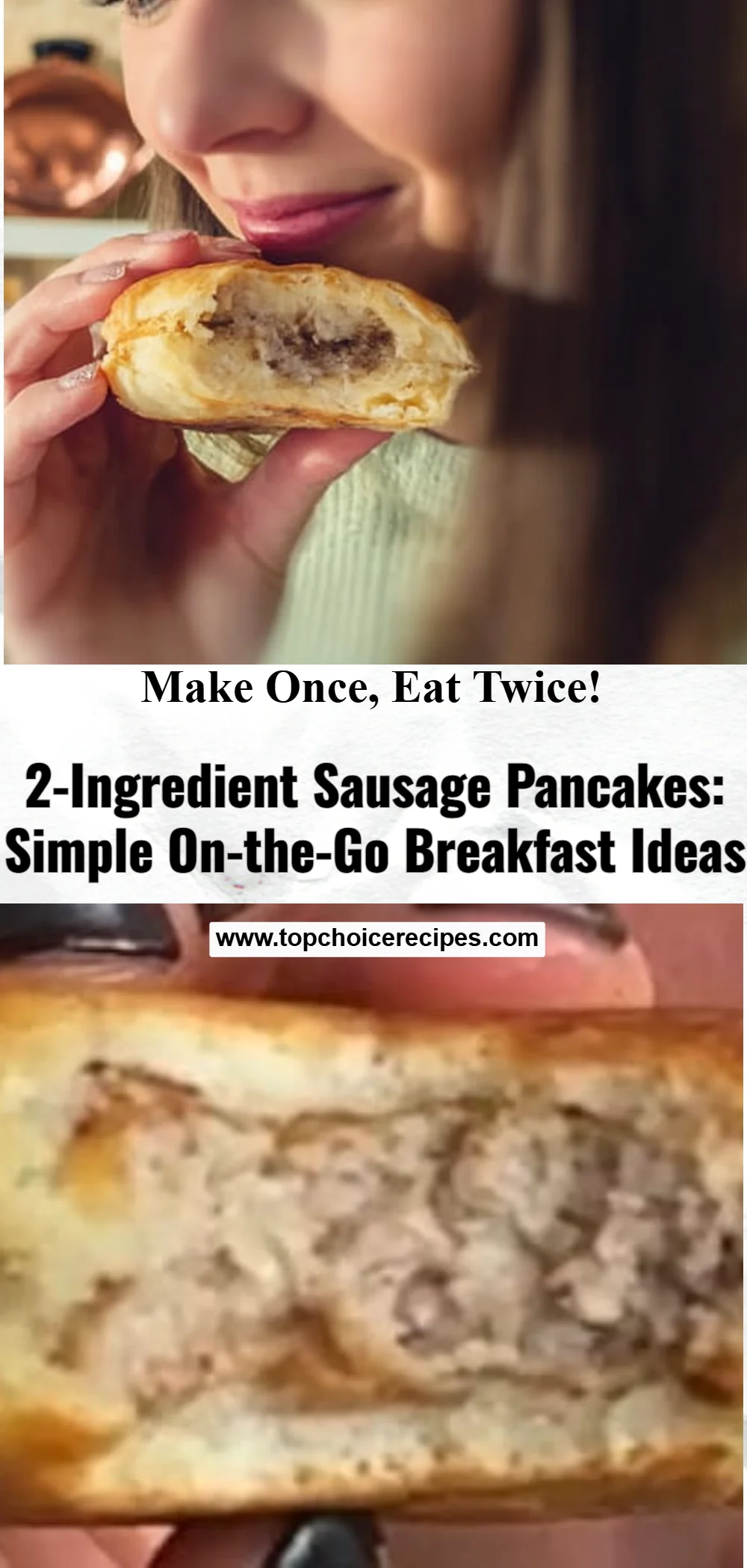 2-Ingredient Sausage Pancakes 5 2-Ingredient Sausage Pancakes