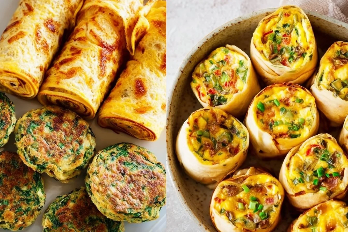 Variety of healthy grab and go breakfasts for busy mornings