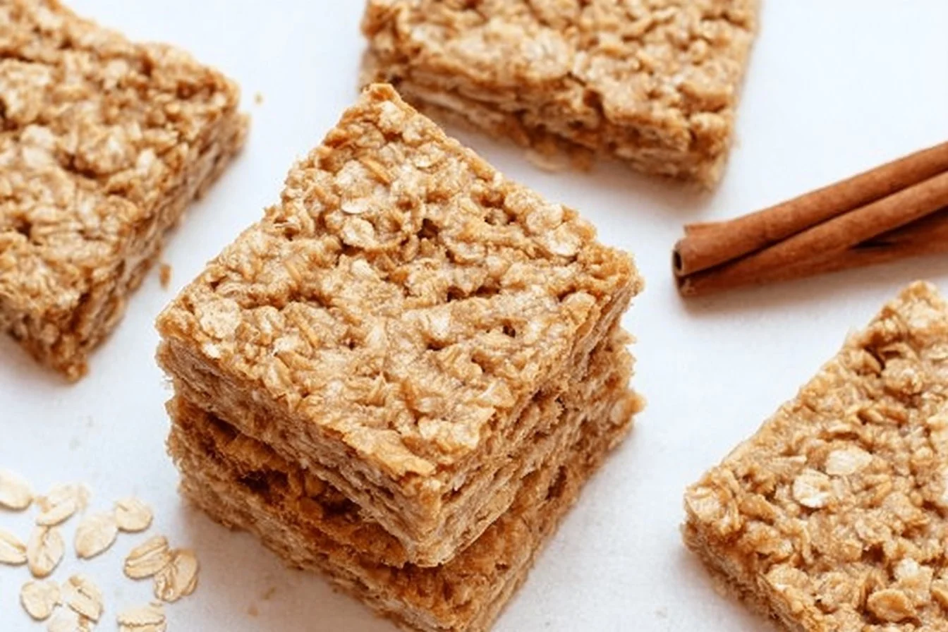 3 Ingredient Apple Cinnamon Oatmeal Bars 8 3 Ingredient Apple Cinnamon Oatmeal Bars