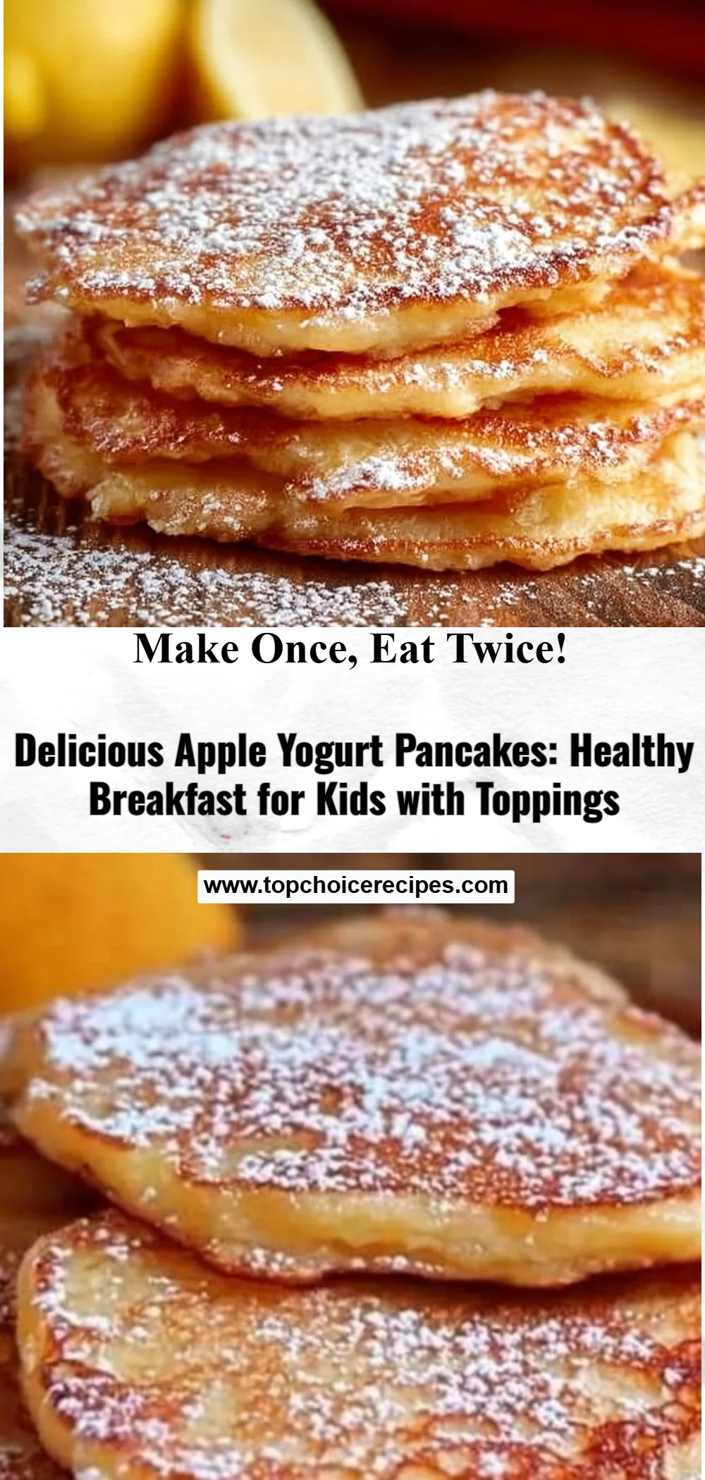 Apple Yogurt Pancakes