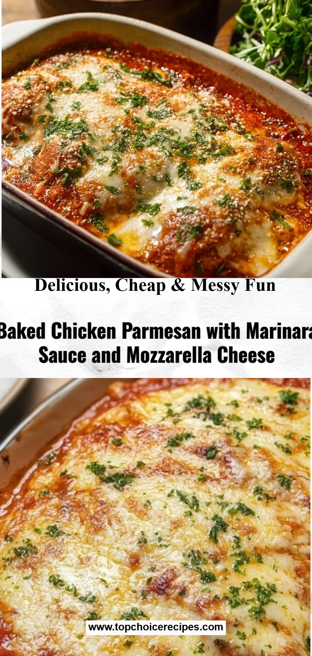 Baked Chicken Parmesan 6 Baked Chicken Parmesan