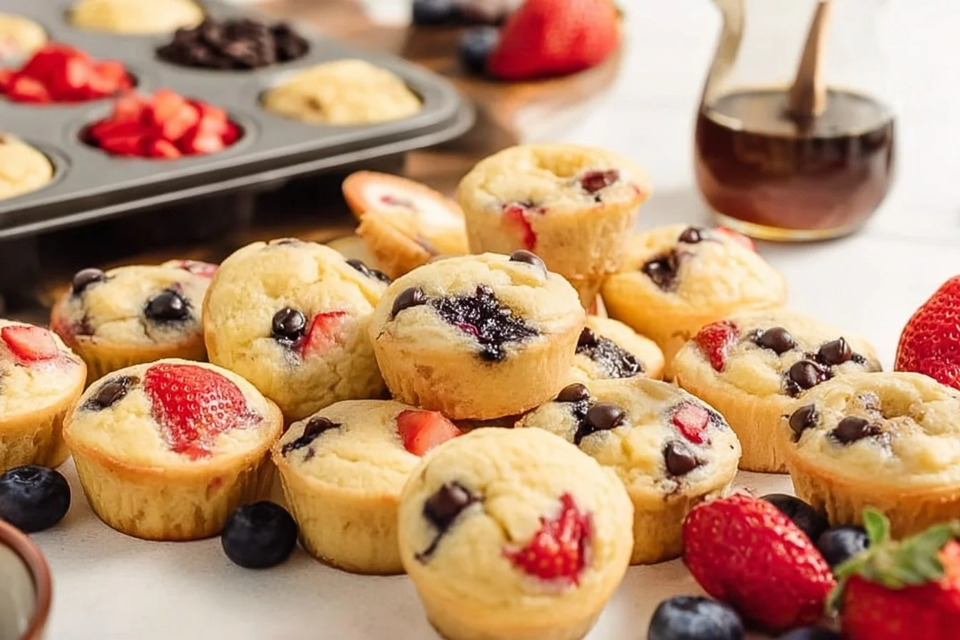 Bite Sized Pancake Mini Muffins 5 Bite Sized Pancake Mini Muffins