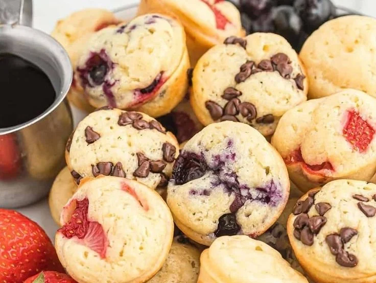 Bite Sized Pancake Mini Muffins 6 Bite Sized Pancake Mini Muffins
