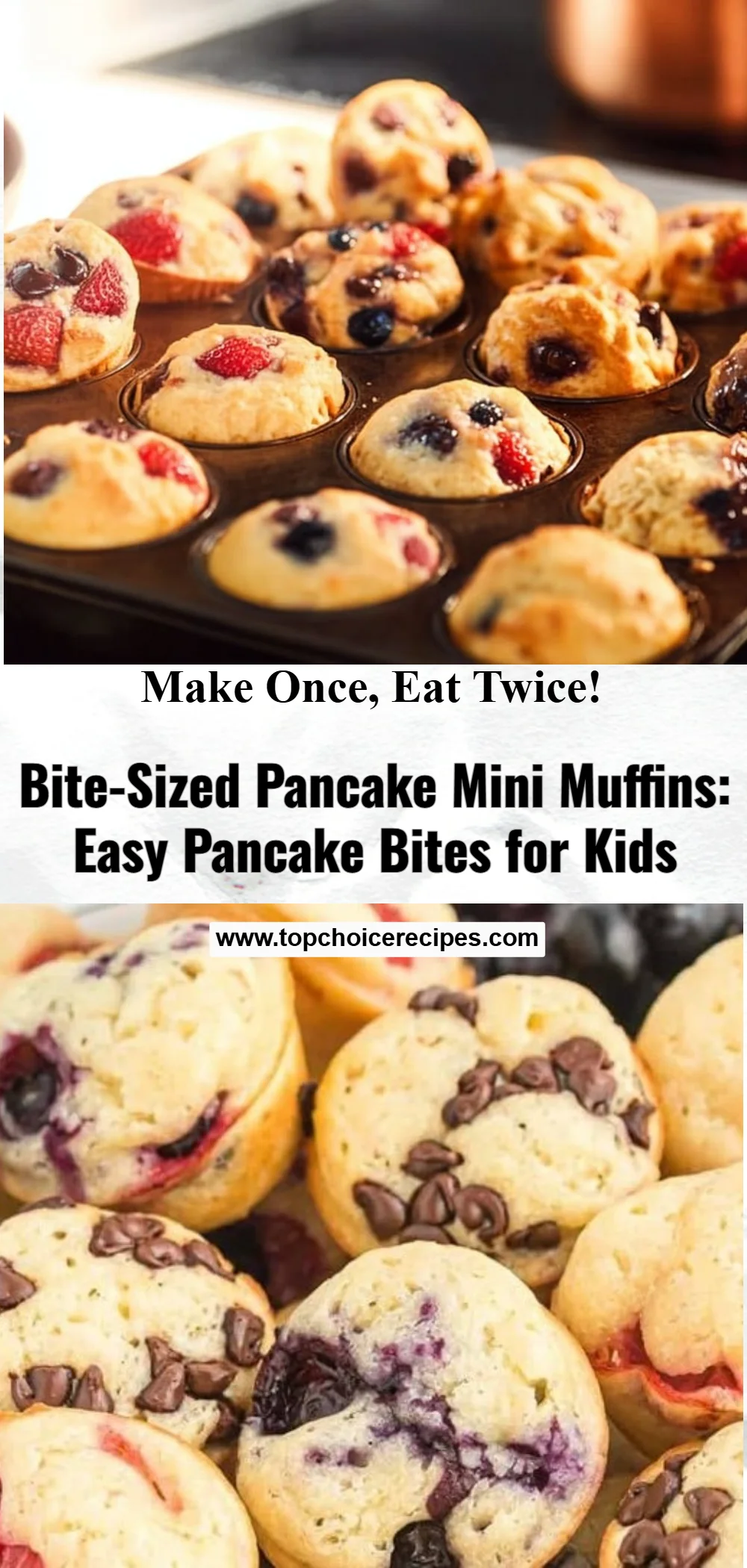 Bite-Sized Pancake Mini Muffins 6 Bite-Sized Pancake Mini Muffins
