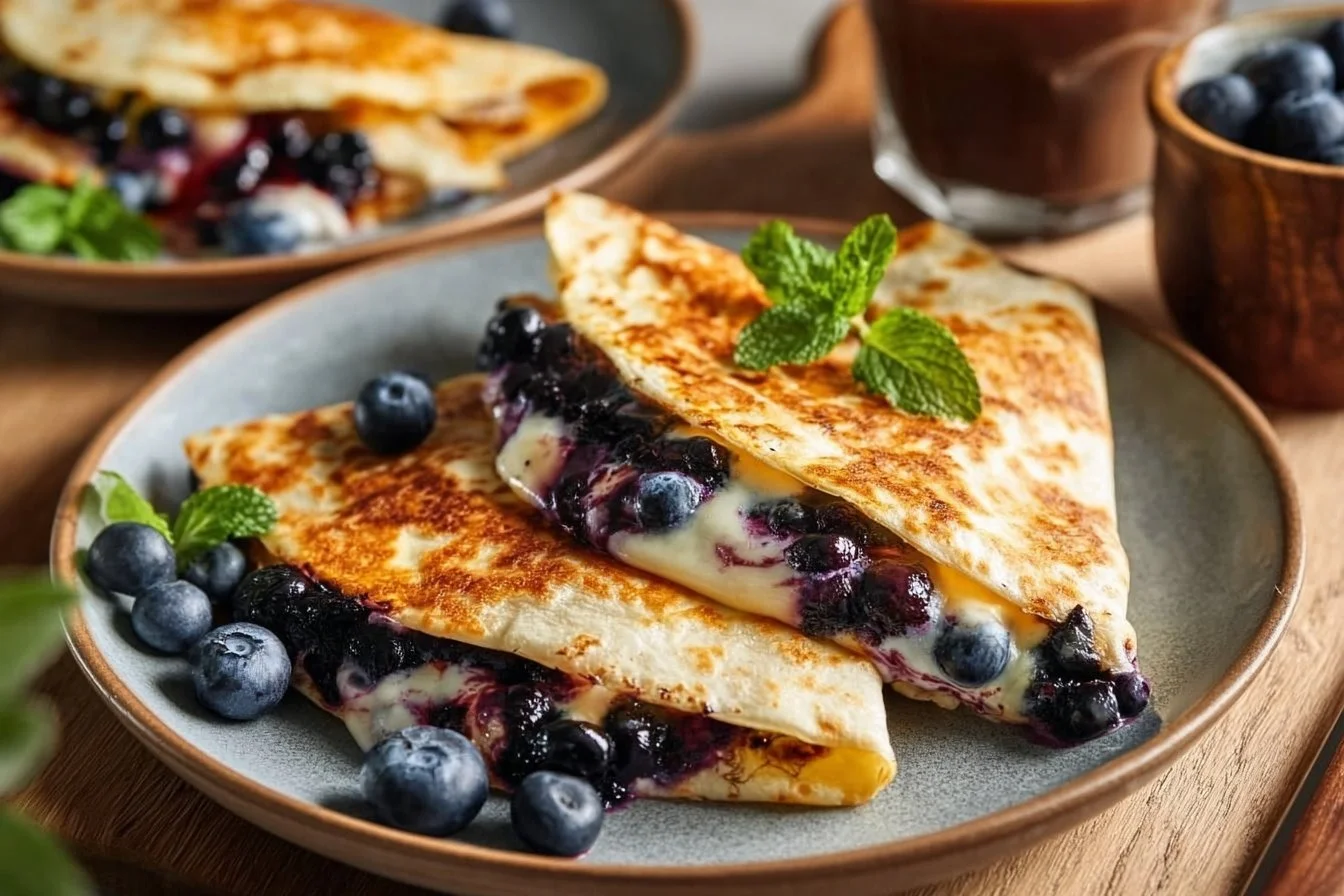 Blueberry Breakfast Quesadilla
