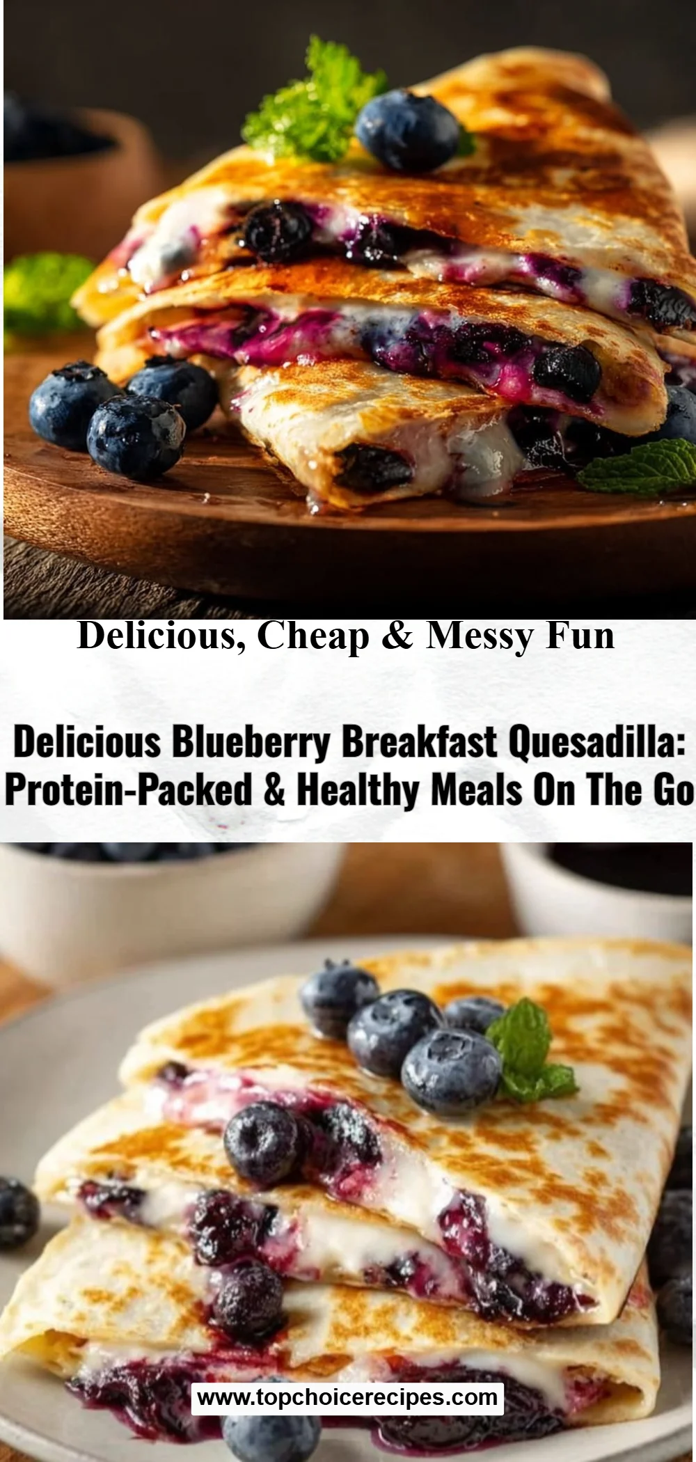 Blueberry Breakfast Quesadilla 6 Blueberry Breakfast Quesadilla