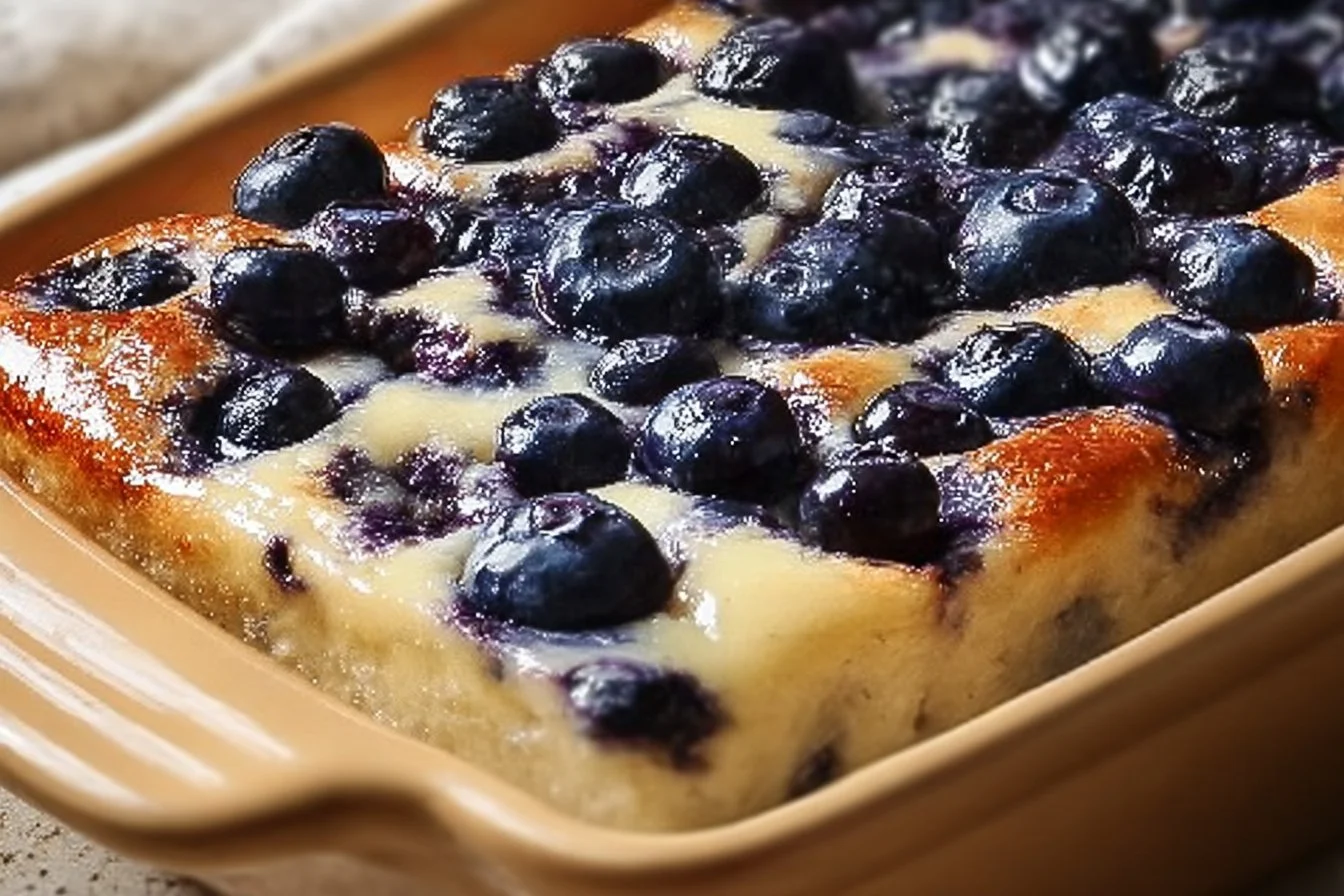 Blueberry Cottage Cheese Breakfast Bake