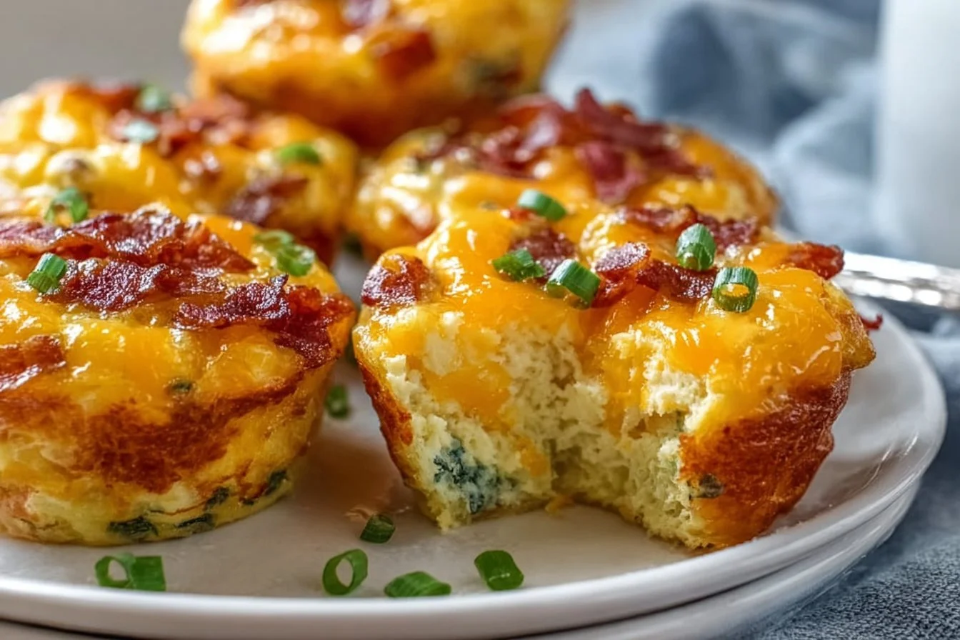 Breakfast egg muffins with bacon, perfect for a quick and nutritious meal.