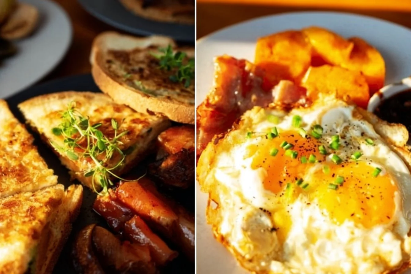 Delicious breakfast for dinner ideas featuring pancakes, eggs, and more.