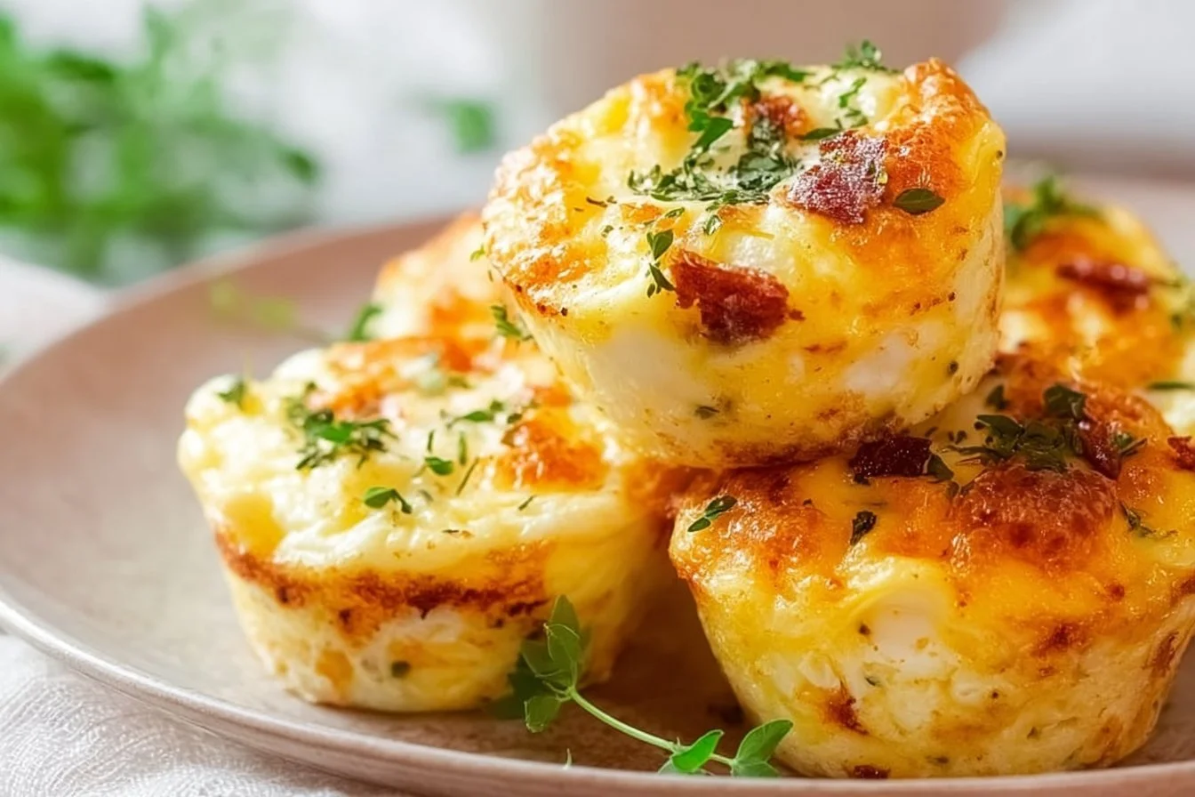 Cheesy Muffin Tin Cottage Cheese Egg Bites