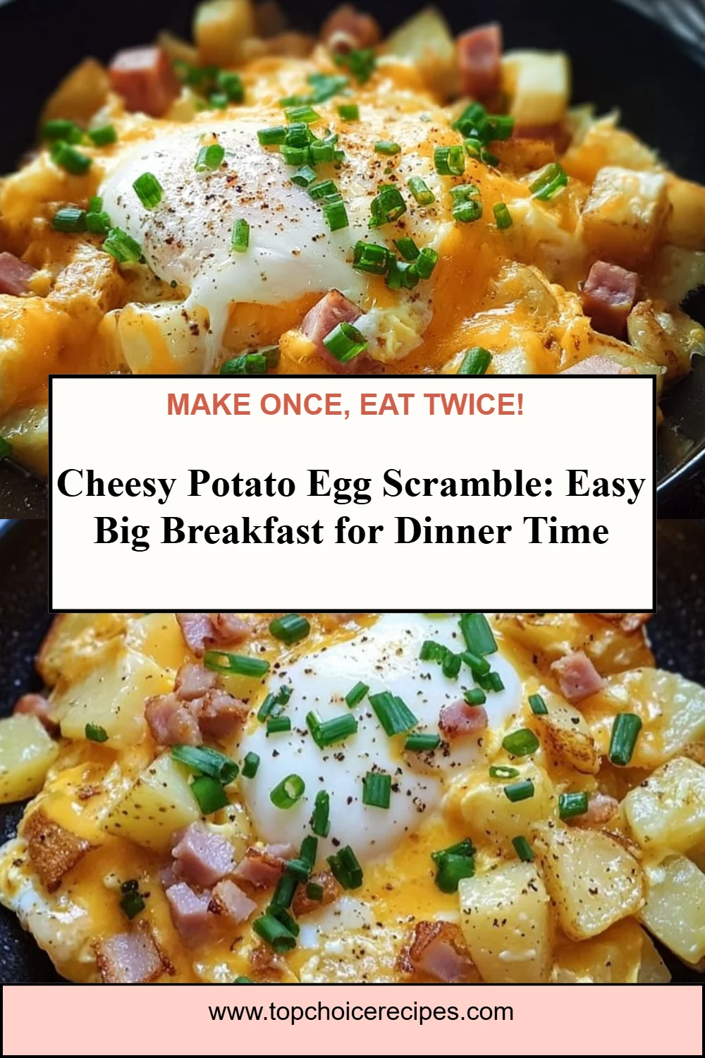 Cheesy Potato Egg Scramble 6 Cheesy Potato Egg Scramble