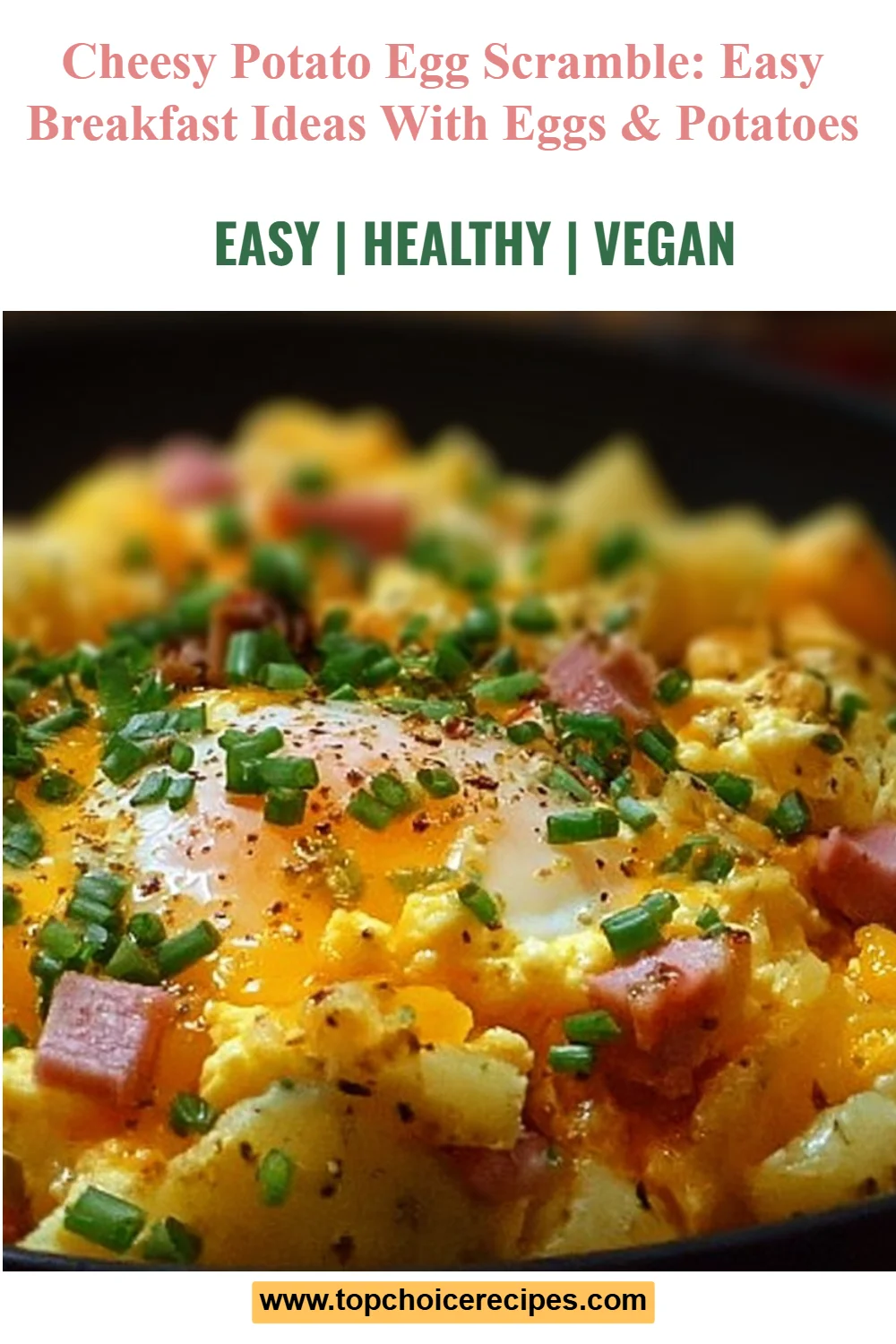 Cheesy Potato Egg Scramble 8 Cheesy Potato Egg Scramble