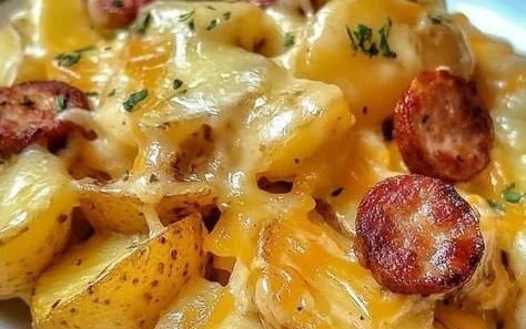 Cheesy Ranch Potatoes and Smoked Sausage 6 Cheesy Ranch Potatoes and Smoked Sausage
