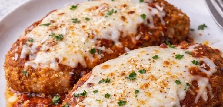 Chicken Parmesan 5 Deliciously crispy Chicken Parmesan served with marinara sauce and cheese