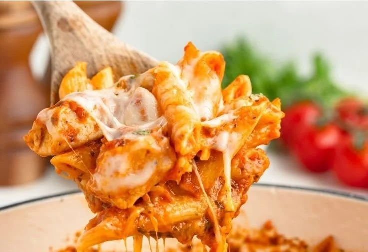 Chicken Parmesan Pasta Skillet