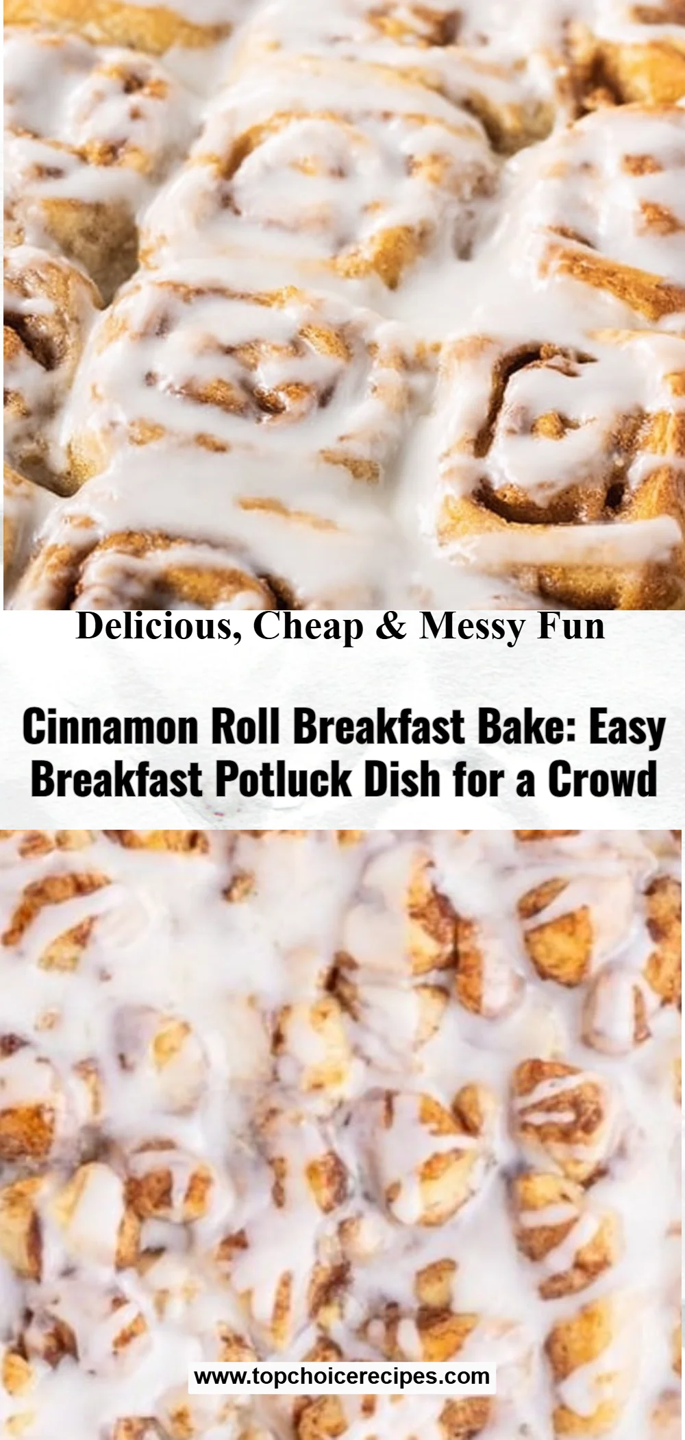 Cinnamon Roll Breakfast Bake 6 Cinnamon Roll Breakfast Bake
