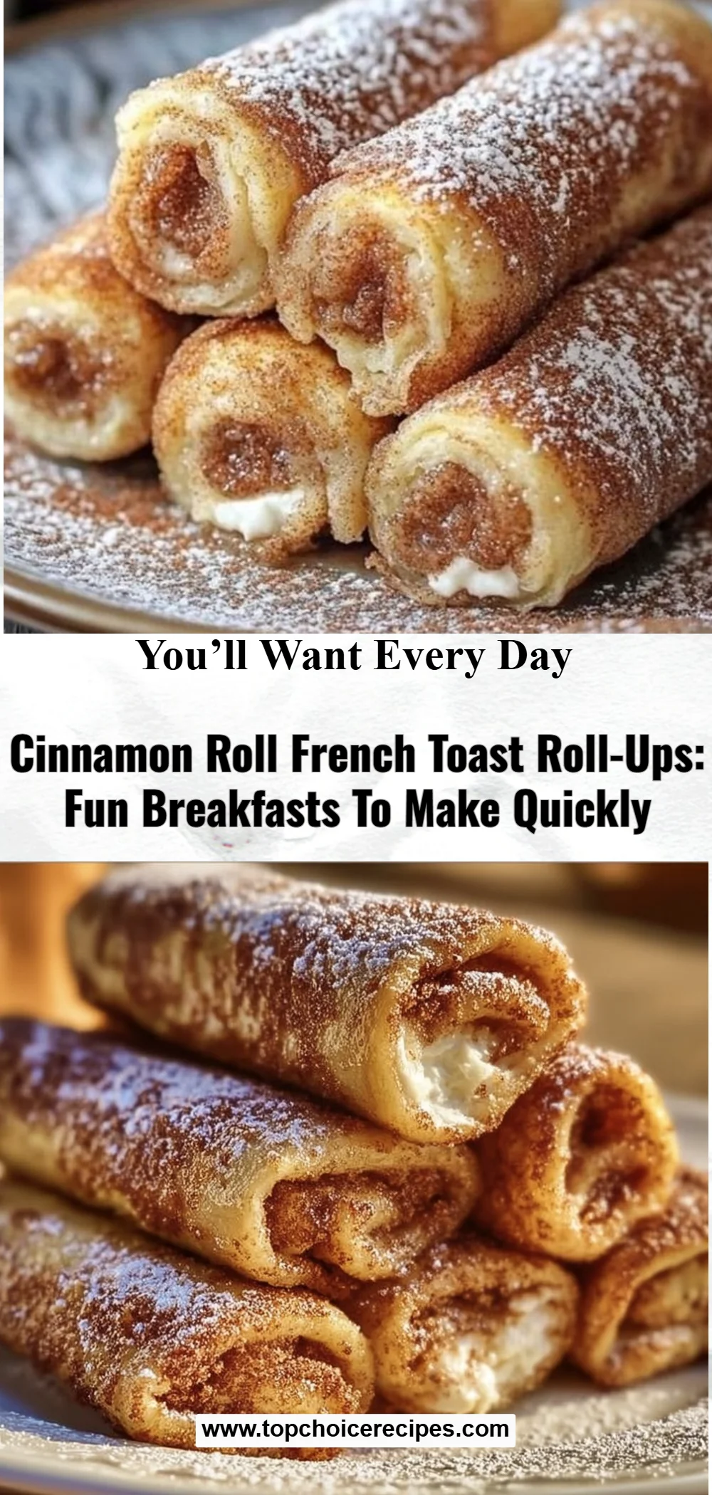 Cinnamon Roll French Toast Roll-Ups 5 Cinnamon Roll French Toast Roll-Ups