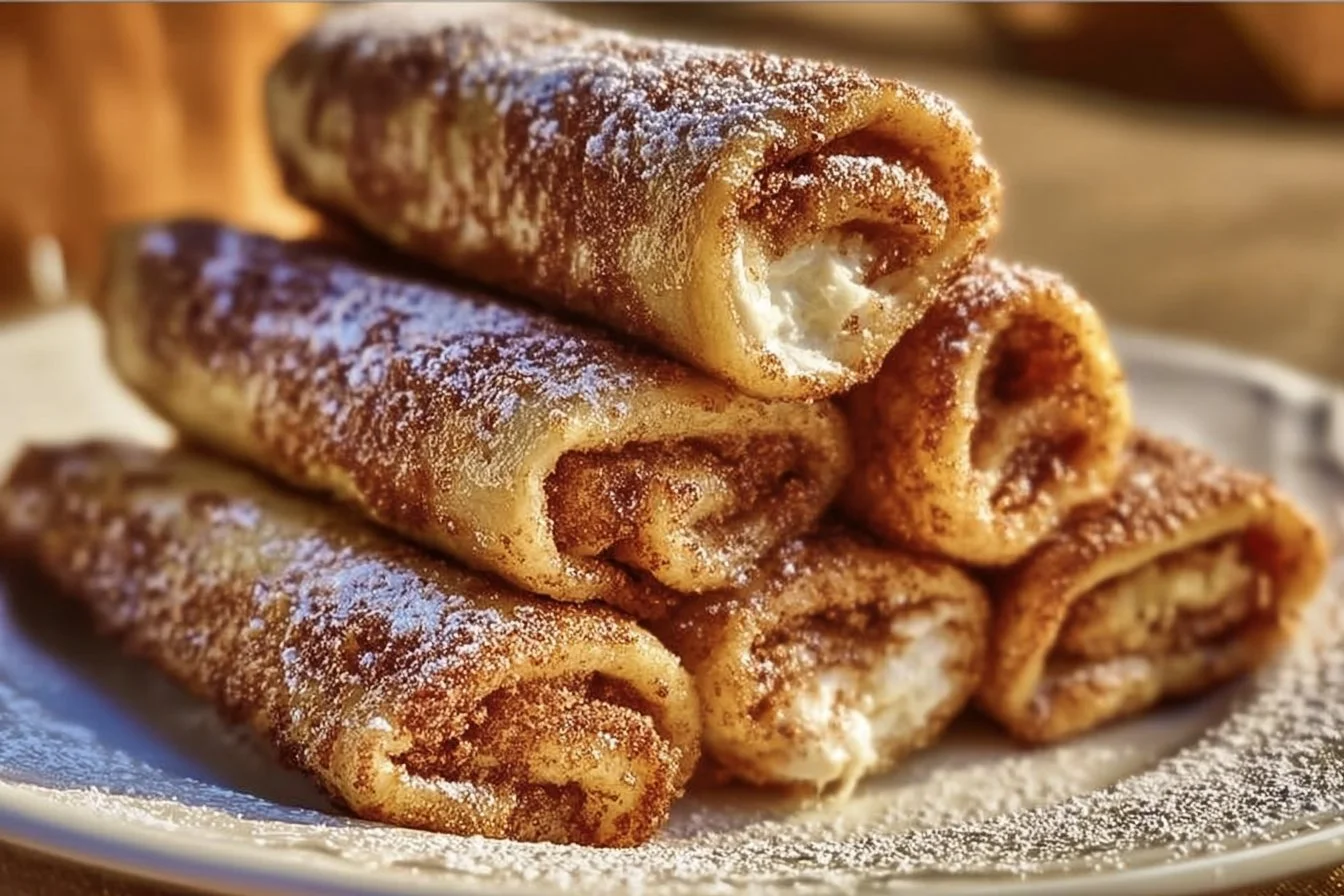 Cinnamon Roll French Toast Roll-Ups 6 Cinnamon Roll French Toast Roll-Ups