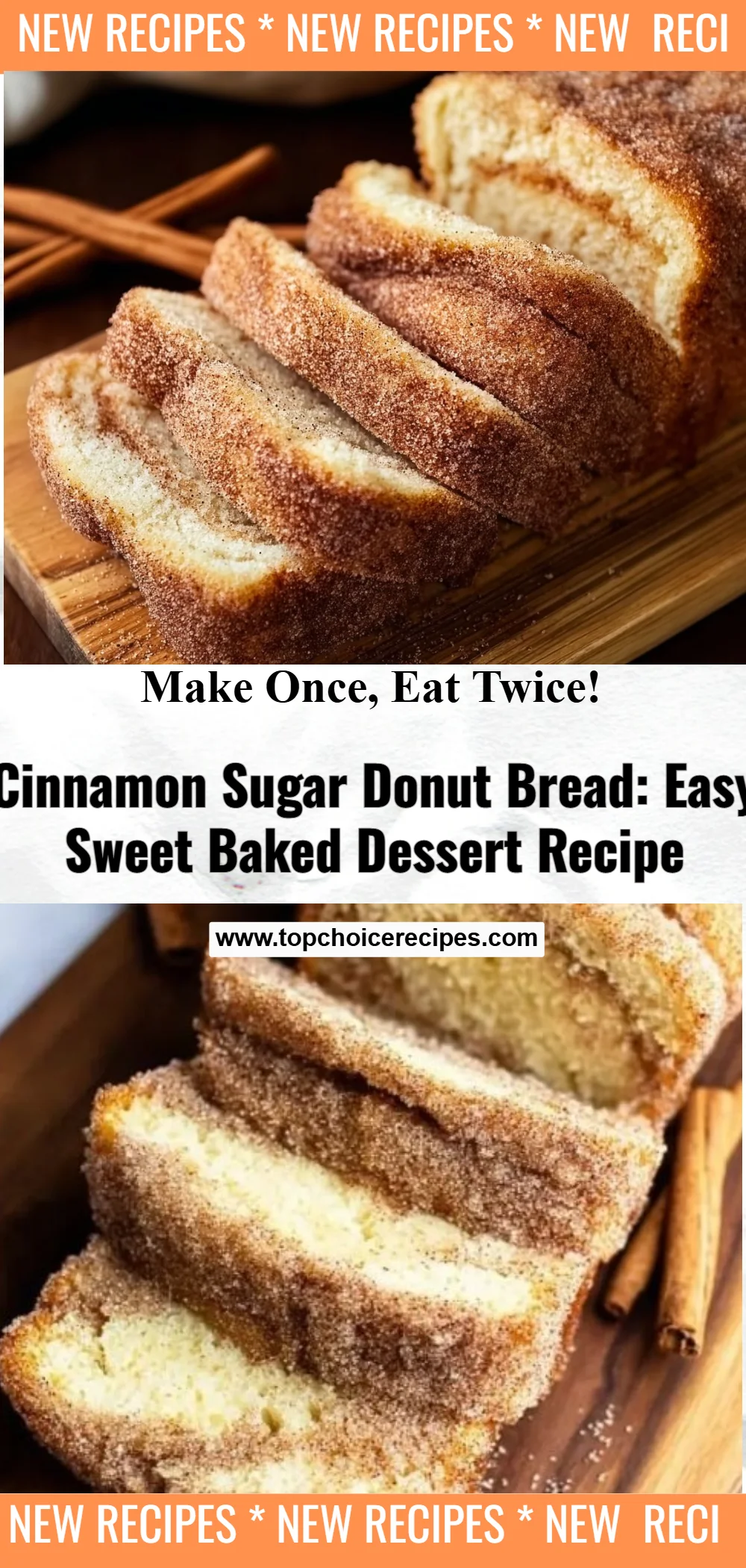 Cinnamon Sugar Donut Bread