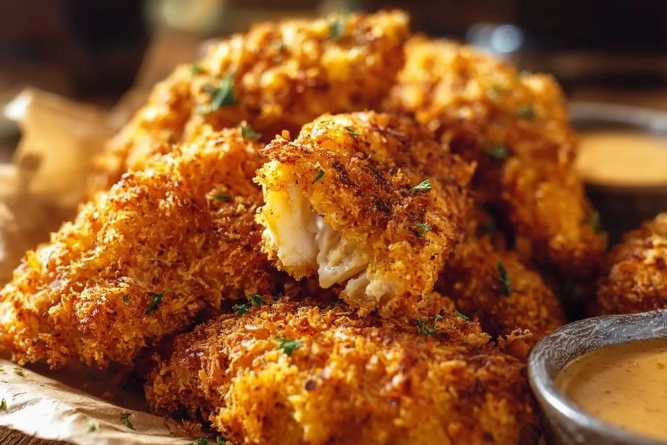 Juicy Crack Chicken Tenders served with side dishes