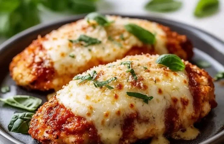 Crispy Baked Chicken Parmesan 7 Crispy Baked Chicken Parmesan