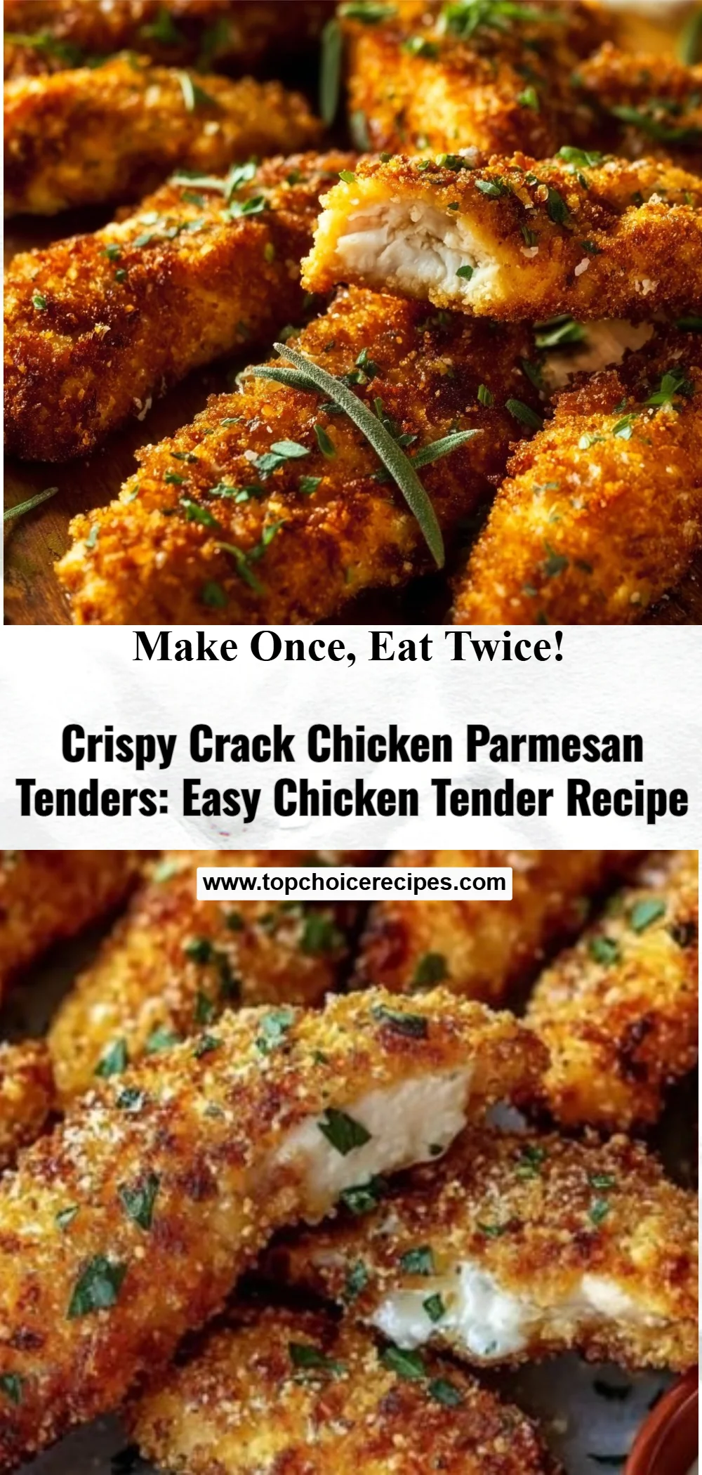 Crispy Crack Chicken Parmesan Tenders