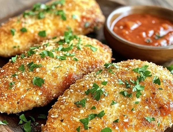 Crispy Parmesan Crusted Chicken