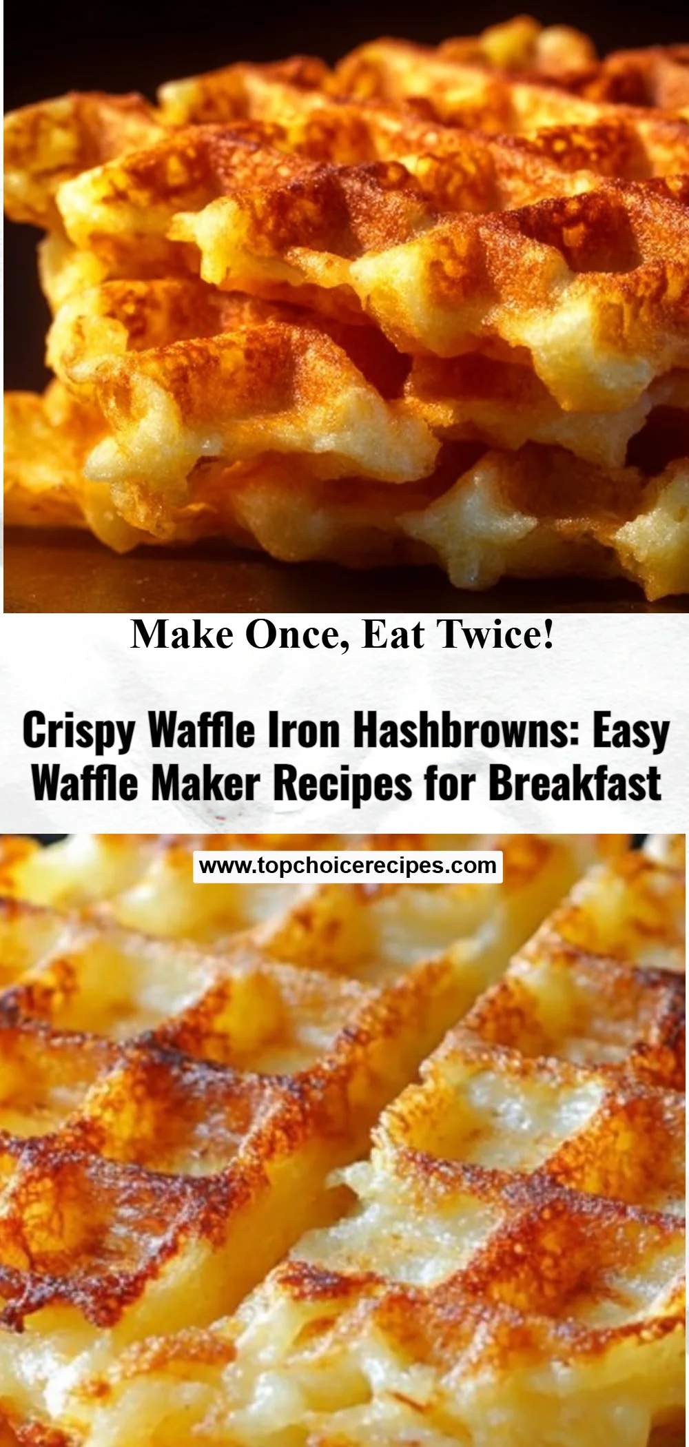 Crispy Waffle Iron Hashbrowns