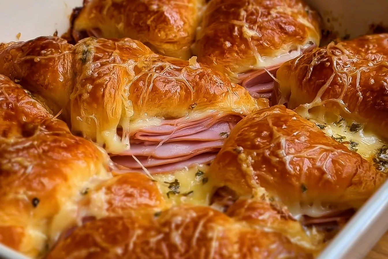 Freshly baked croissants golden brown and flaky at a Croissant Bake event