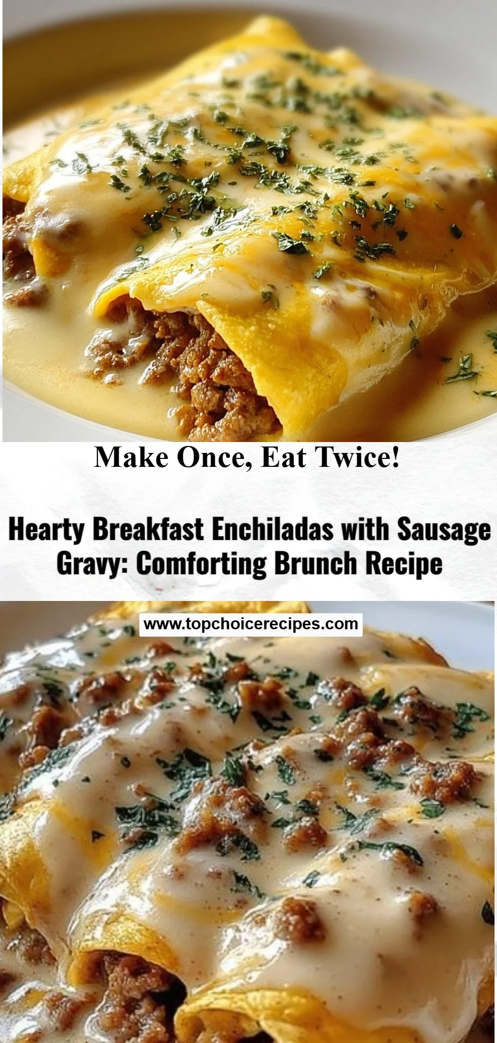 Delicious Breakfast Enchiladas with Sausage Gravy Made Easy