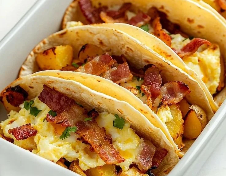 Easy Baked Breakfast Tacos