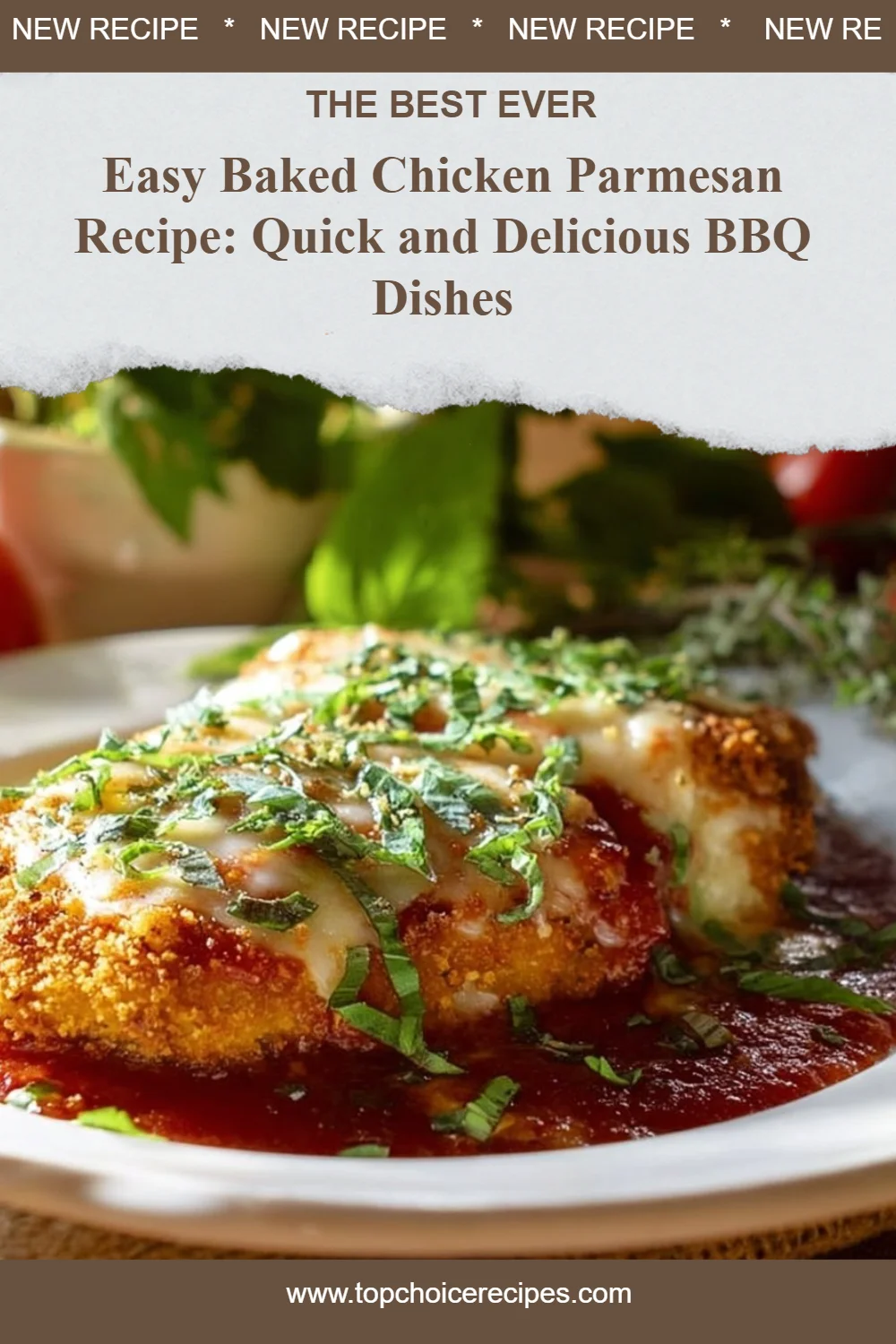 Easy Baked Chicken Parmesan