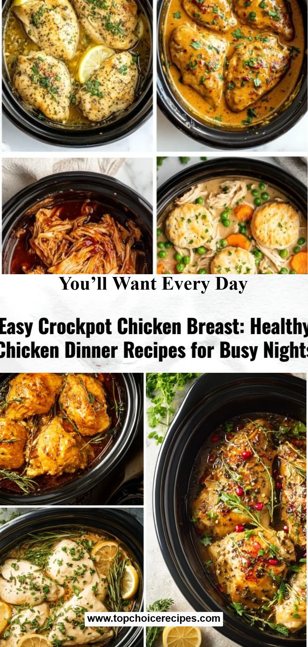 Easy Crockpot Chicken Breast