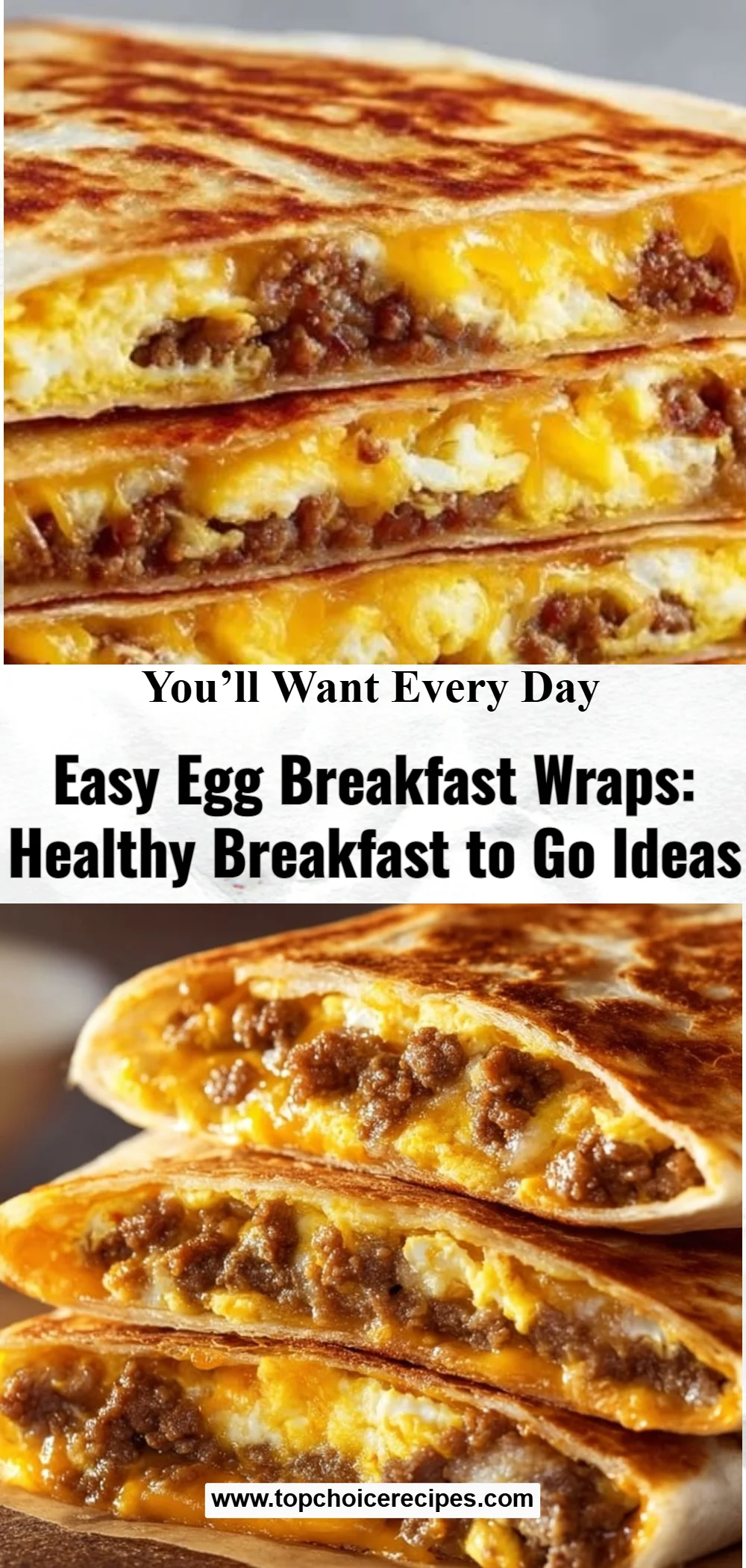 Easy Egg Breakfast Wraps 6 Easy Egg Breakfast Wraps