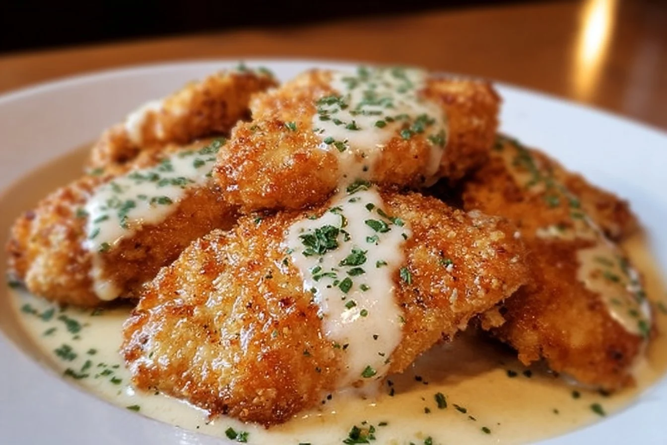 Delicious Longhorn Steakhouse-style Parmesan Chicken ready to serve